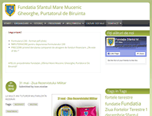 Tablet Screenshot of fundatiasfantulgheorghe2008.ro